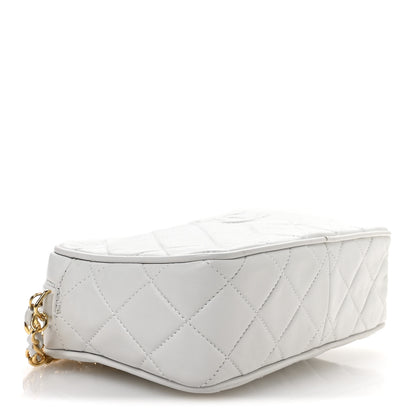 Chanel Lambskin Quilted Tassel Camera Case White 4 of 11