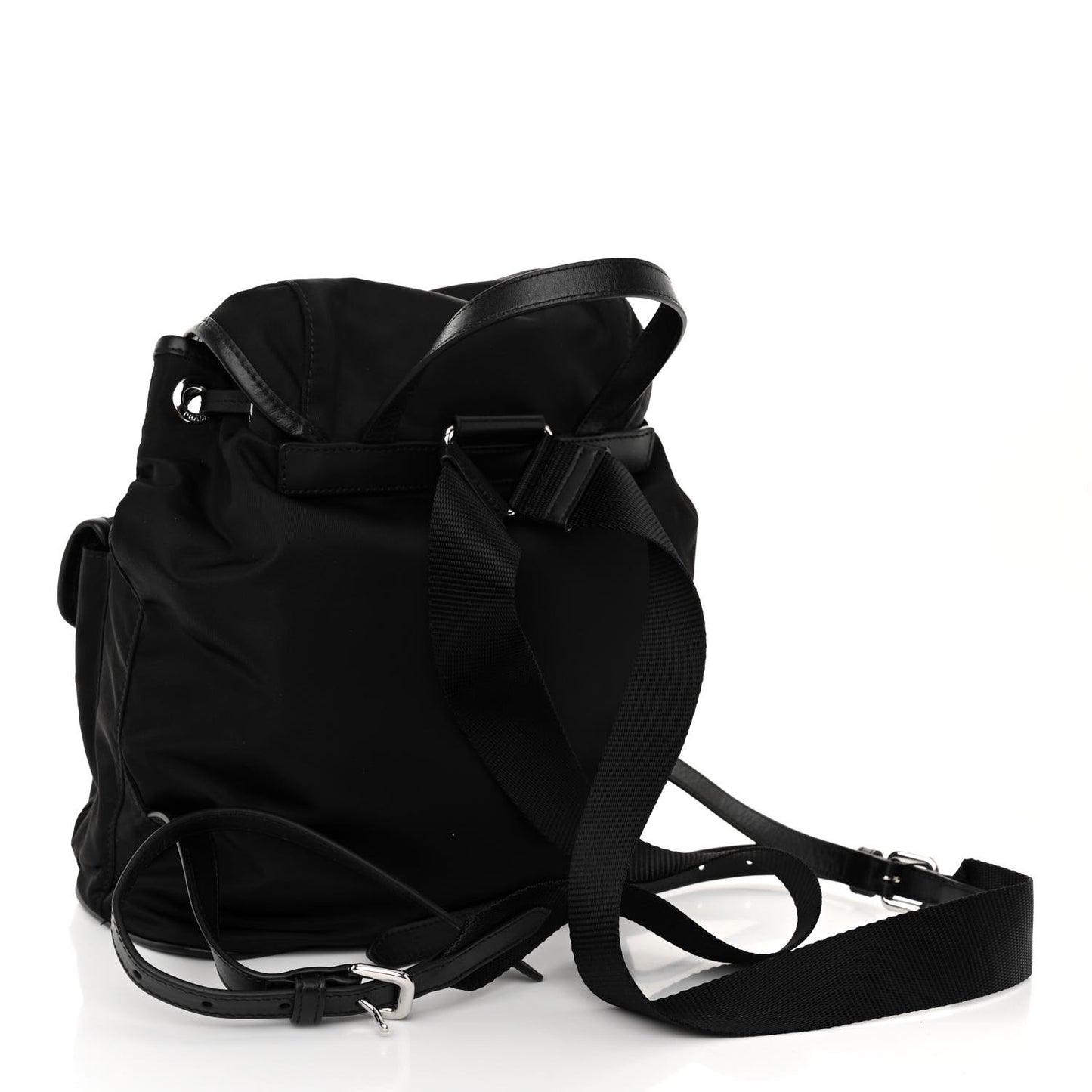 Tessuto Nylon Vitello Backpack Black