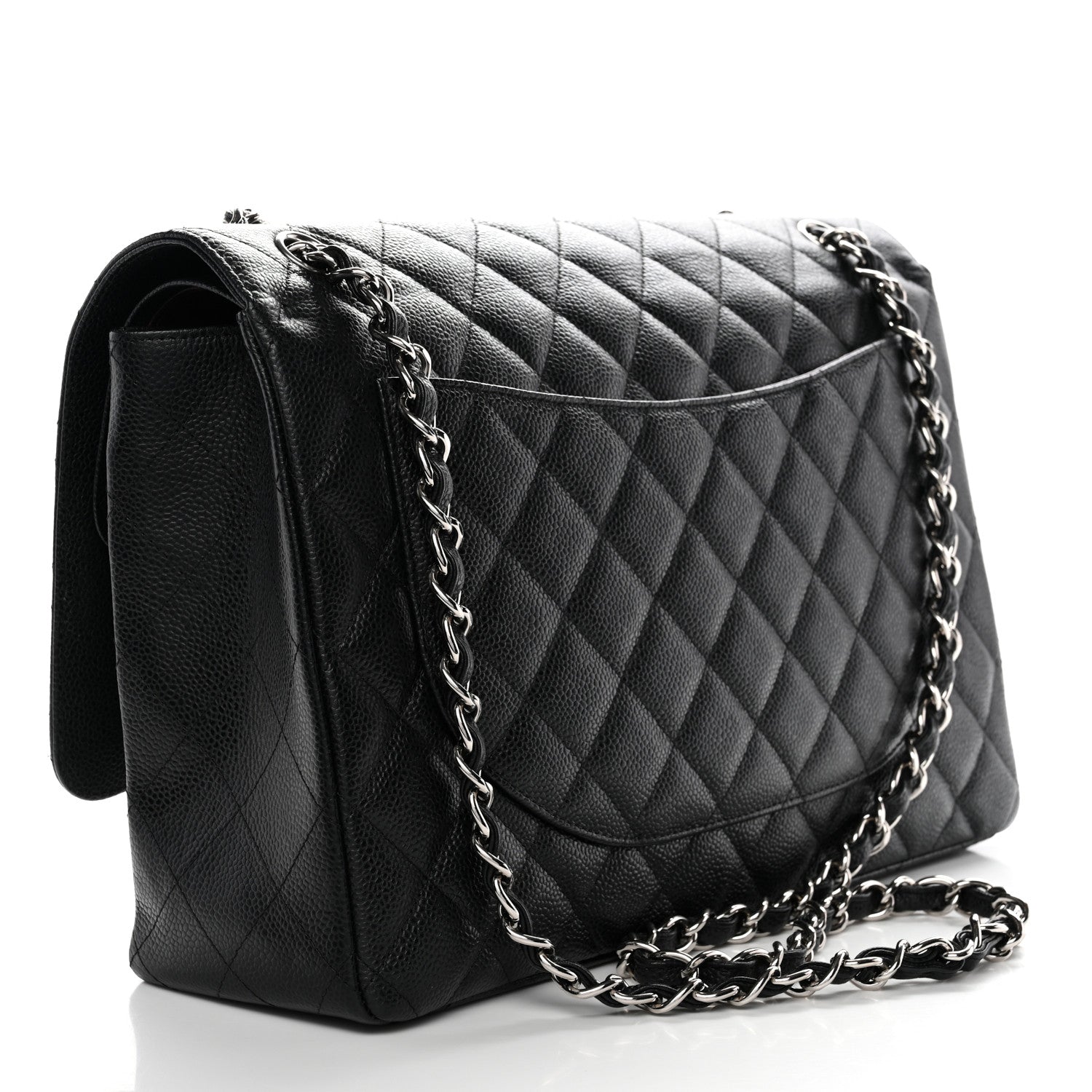Chanel Caviar Quilted Maxi Double Flap Black 3 of 10