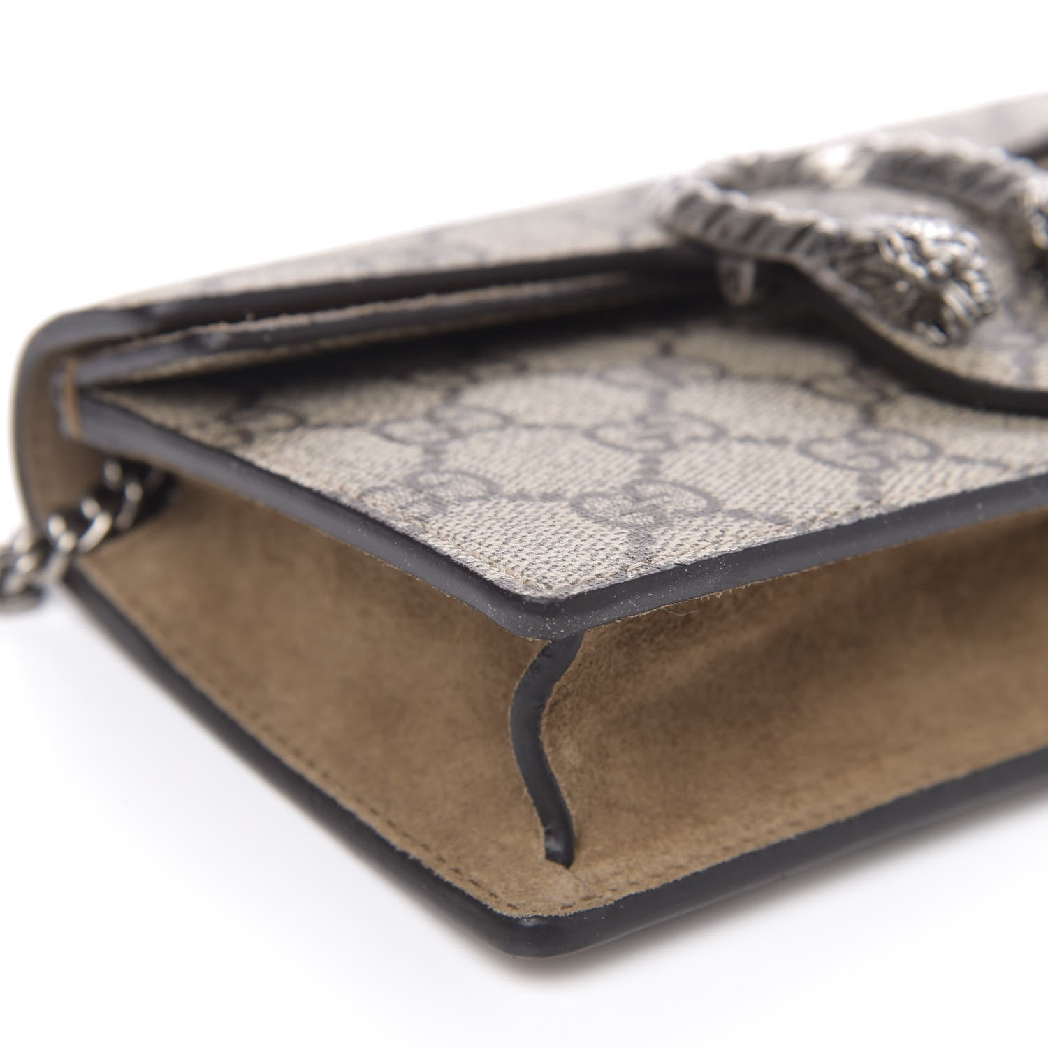 Gucci GG Supreme Monogram Super Mini Dionysus Shoulder Bag Taupe 7 of 11