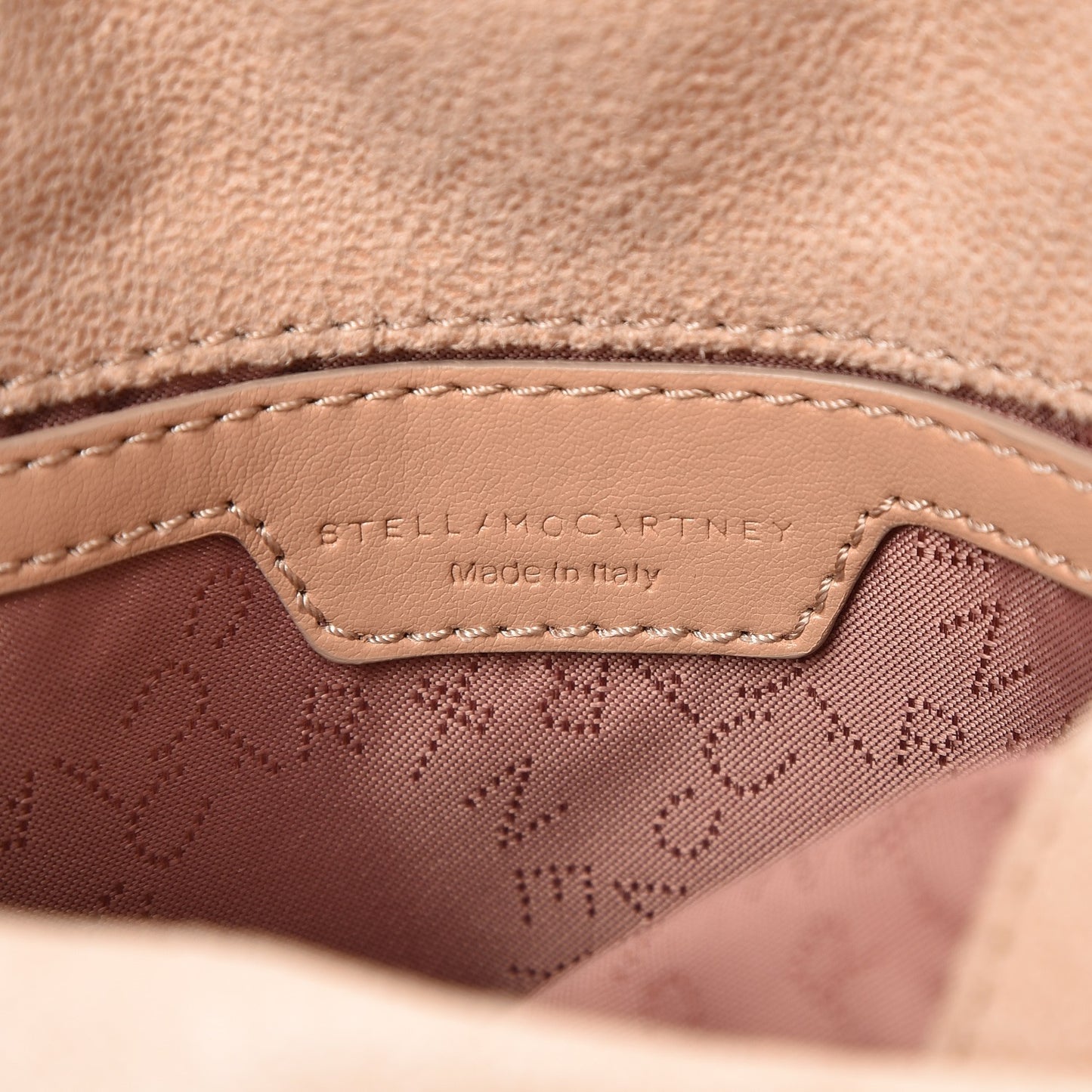 Shaggy Deer Fringe Tiny Falabella Tote Powder