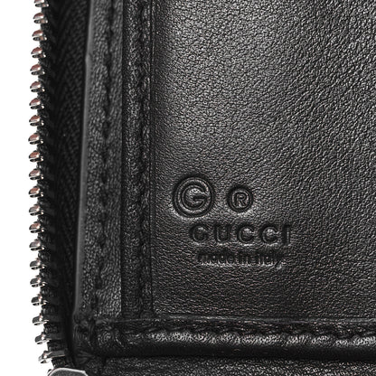 Gucci Microguccissima Large Zip Around Organizer Wallet Black 6 of 9