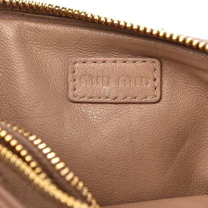 Miu Miu Nappa Studded Double Zip Pouch Cammeo 6 of 12