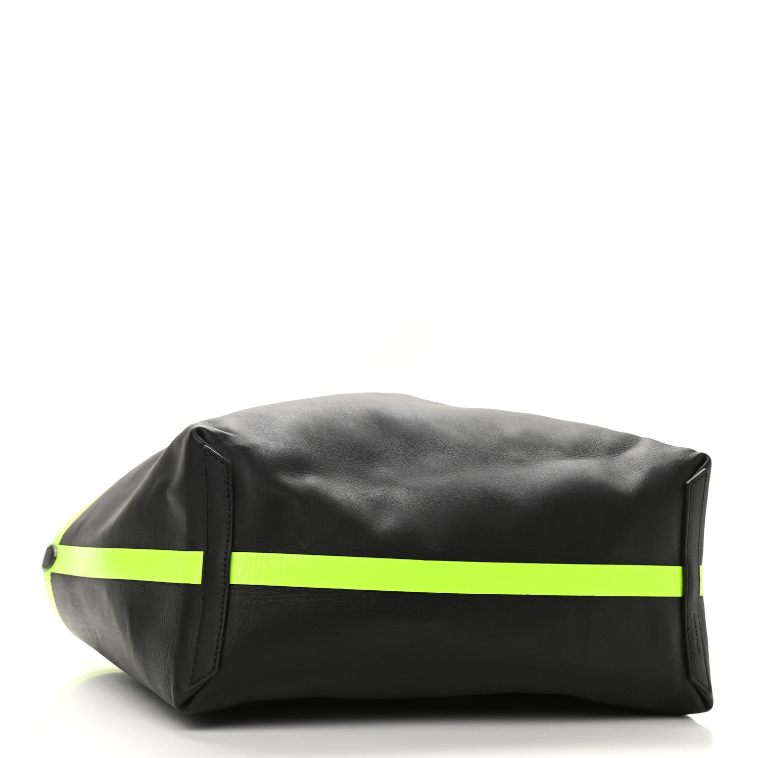 Burberry Canvas Mega Check The Giant Reversible Tote Black Neon Yellow 7 of 17