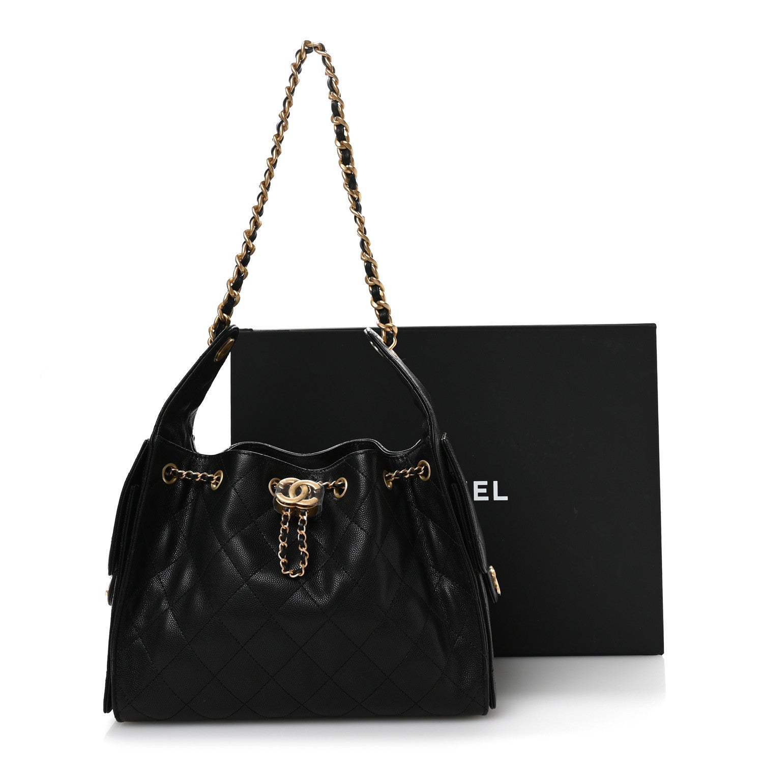 Chanel Caviar Quilted Small Chanel 25 Handbag Black 11 of 11