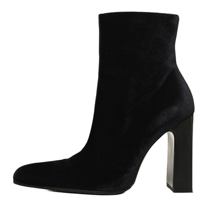 Balenciaga Smooth Velvet Ankle Boots 39 Black 1 of 12