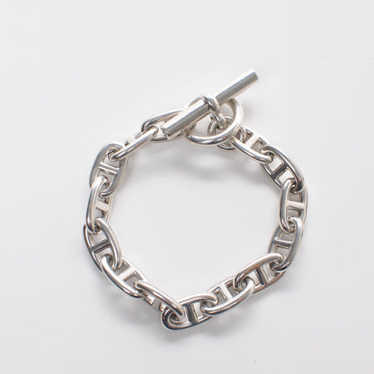 Hermes Sterling Silver GM Chaine d'Ancre Bracelet 14 3 of 6