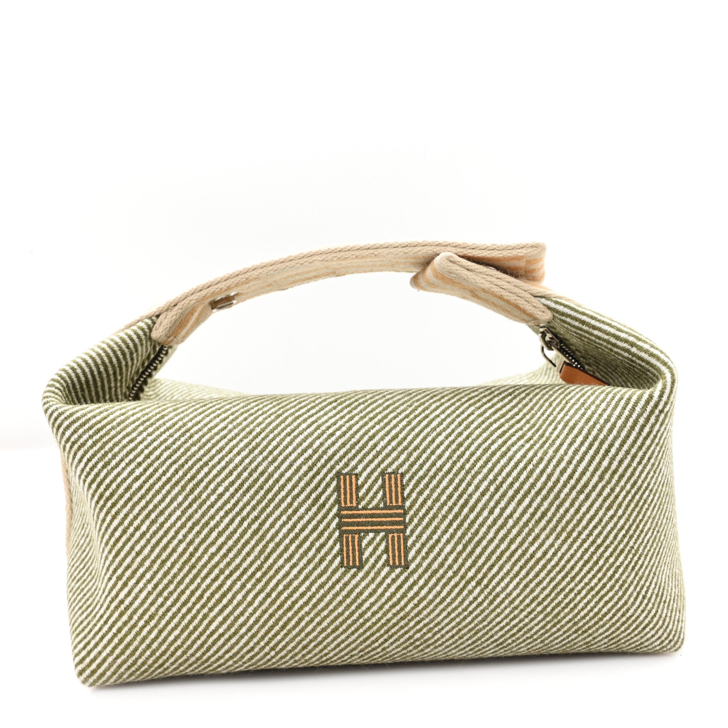Hermes Wool Small Bride-A-Brac H Natte Pouch Vert Foret 1 of 6