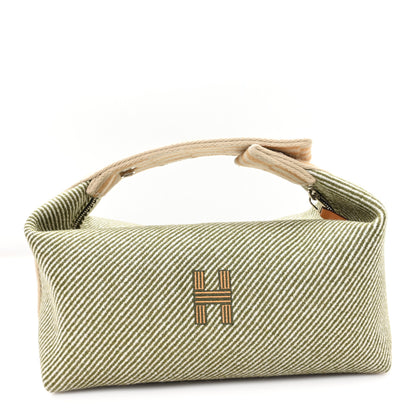 Hermes Wool Small Bride-A-Brac H Natte Pouch Vert Foret 1 of 6