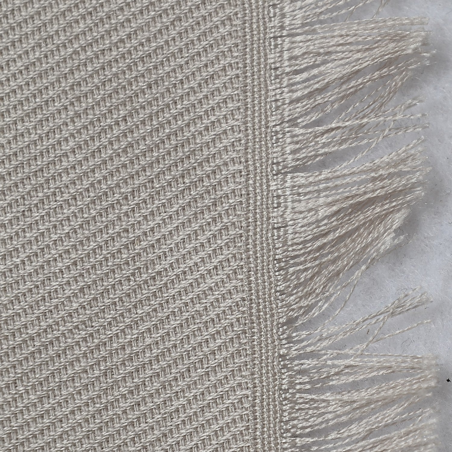 Louis Vuitton Silk Wool Monogram Shawl Beige 11 of 16