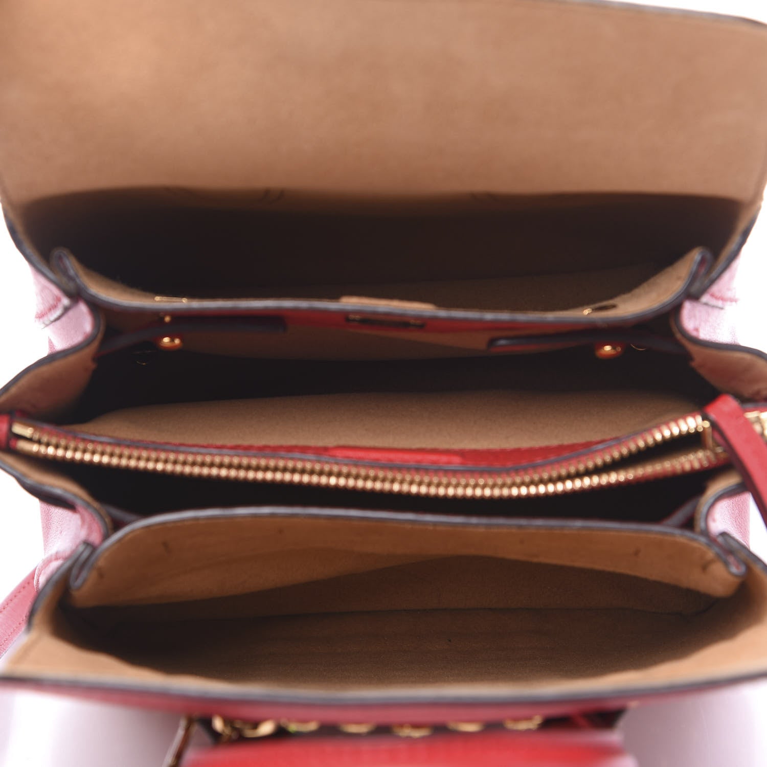 MCM Calfskin Swarovski Crystal Ball Mini Milla Tote Ruby Red 4 of 8