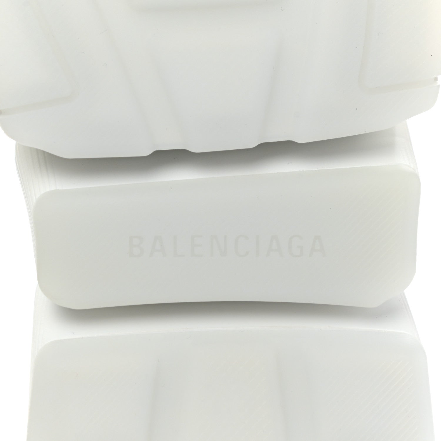 Balenciaga Ribbed Knit Womens Speed 2.0 Transparent Sole Sneakers 41 Baltic Grey White 7 of 8