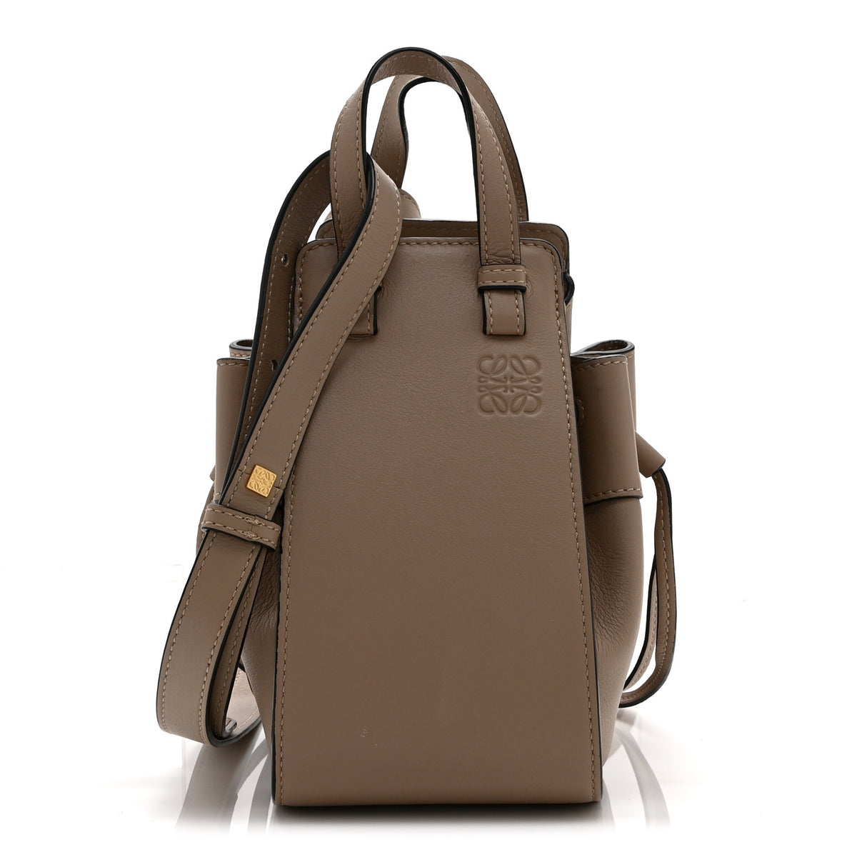 Calfskin Mini Hammock Shoulder Bag Light Oat