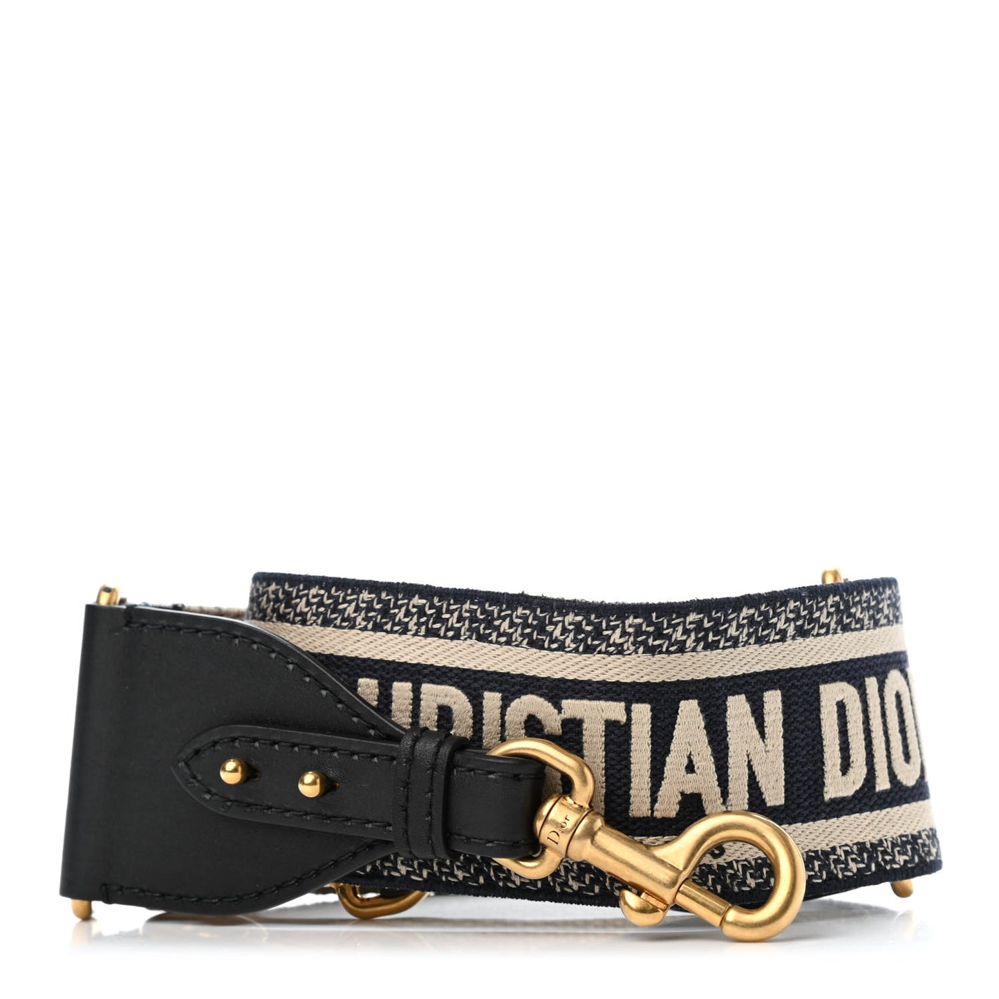 Canvas Embroidered Shoulder Strap Blue