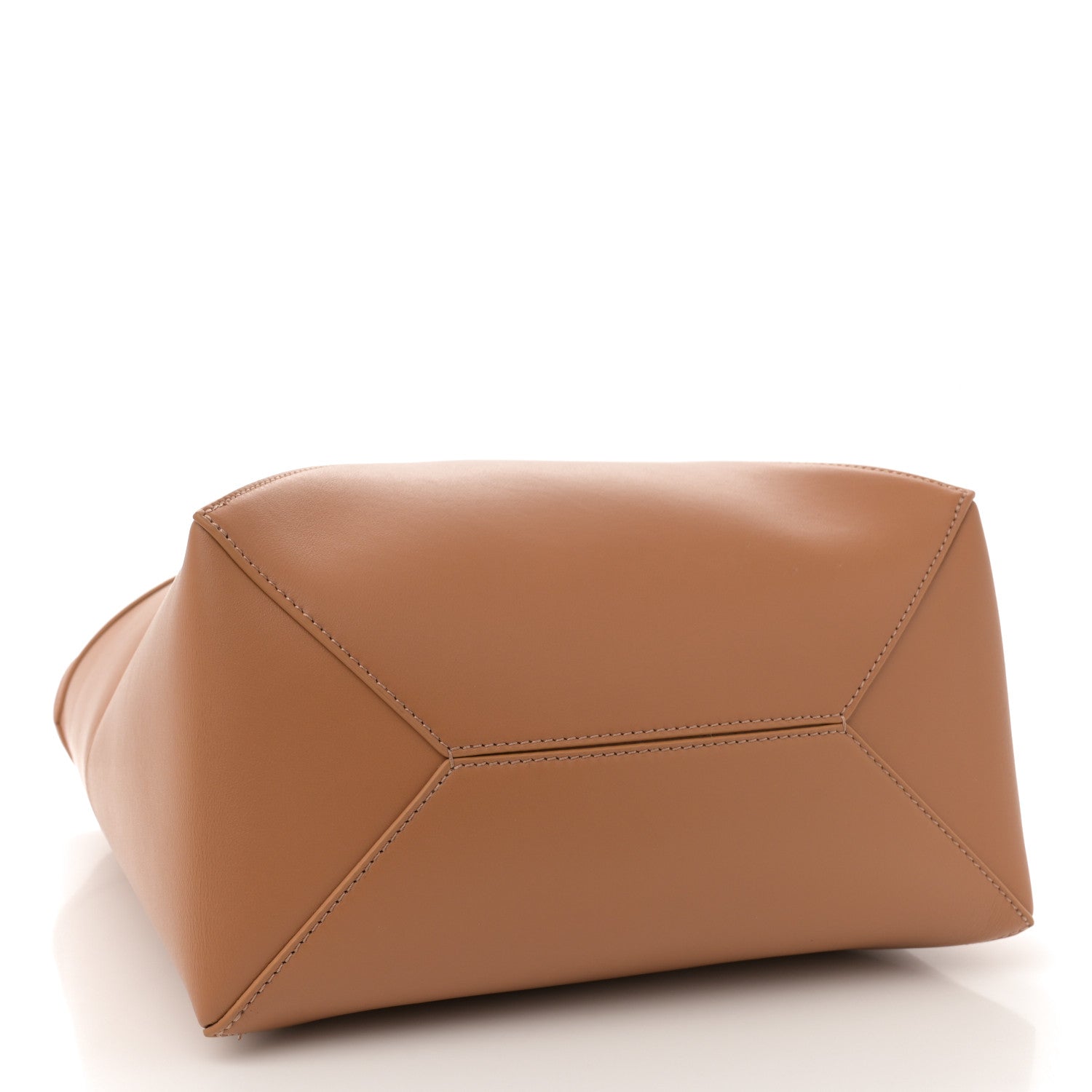 Loewe Shiny Calfskin Medium Puzzle Fold Tote Warm Desert 4 of 10