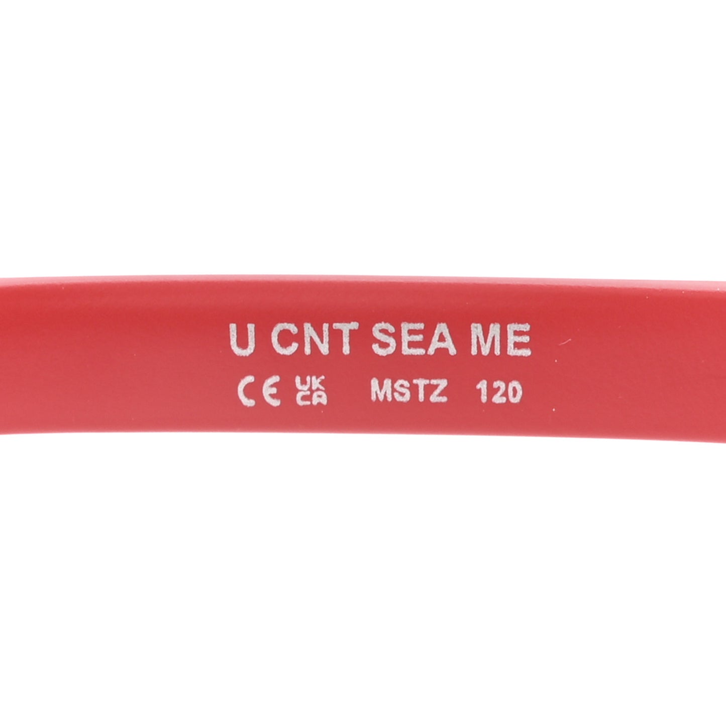 U Cnt Sea Me Sunglasses Red