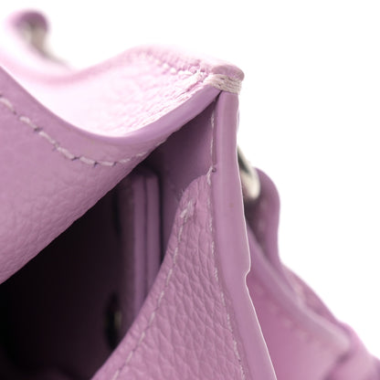 Balenciaga Grained Calfskin Neo Classic Silver Hardware Mini City Lilac 11 of 12