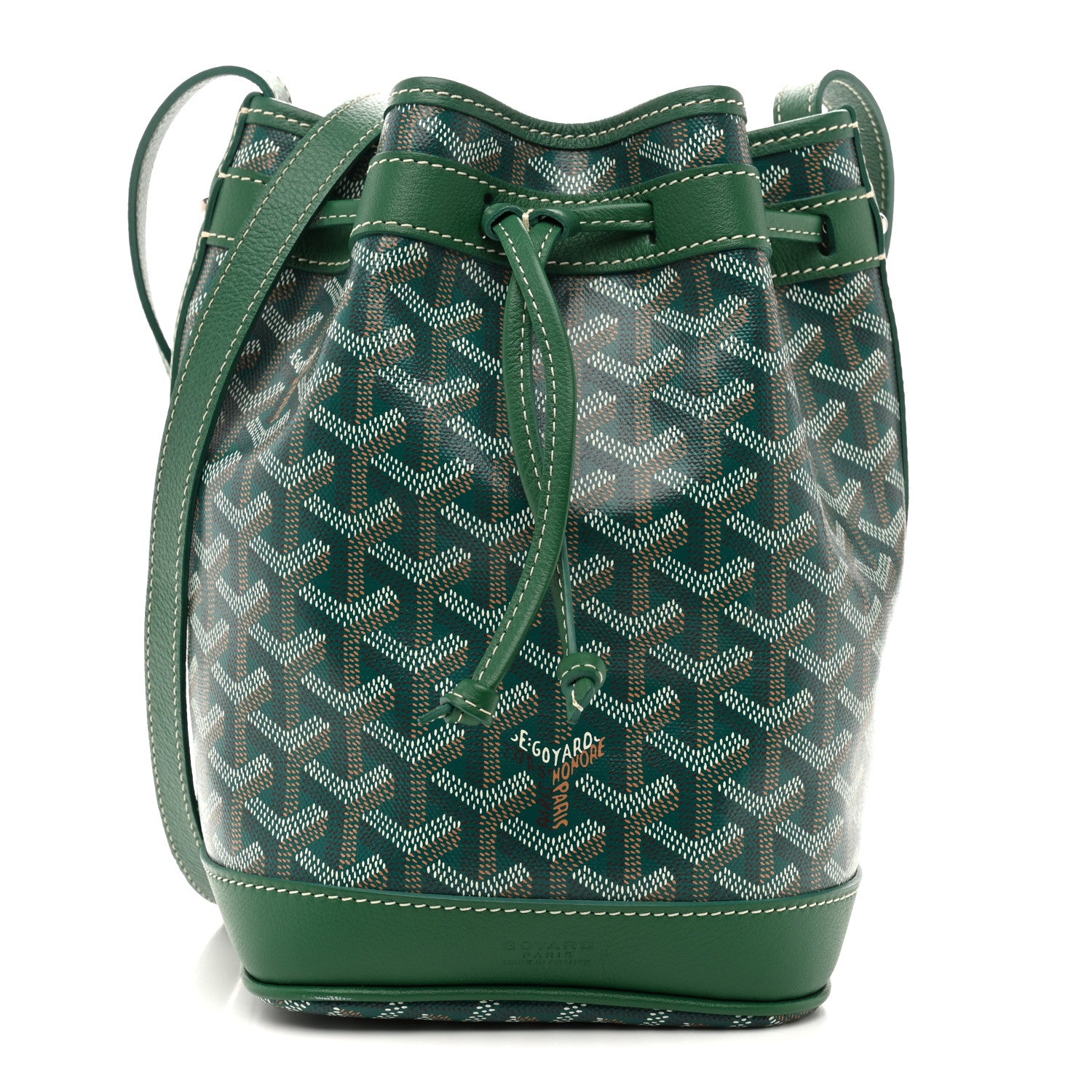 Goyard Goyardine Petit Flot Bucket Bag PM Green 1 of 9