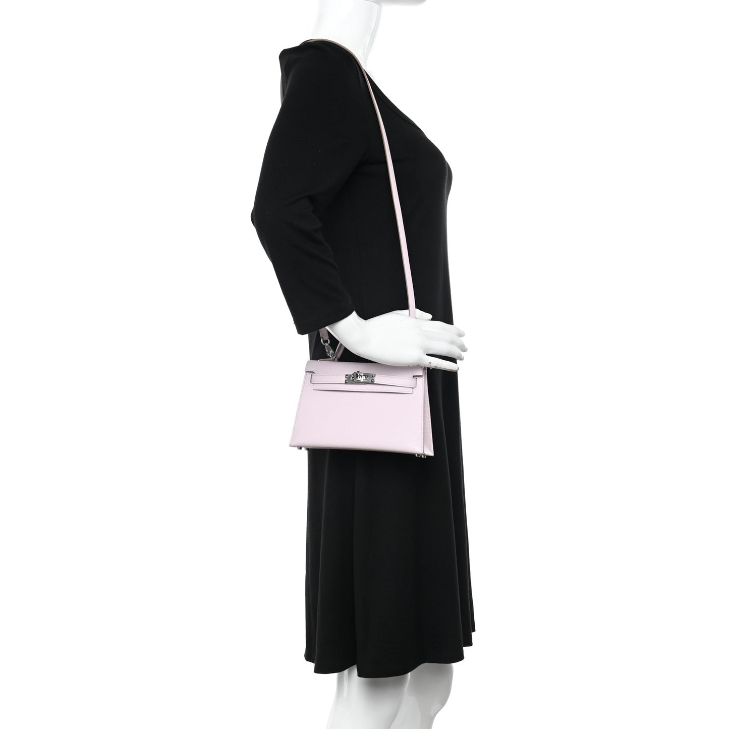 Epsom Mini Kelly Sellier 20 Mauve Pale