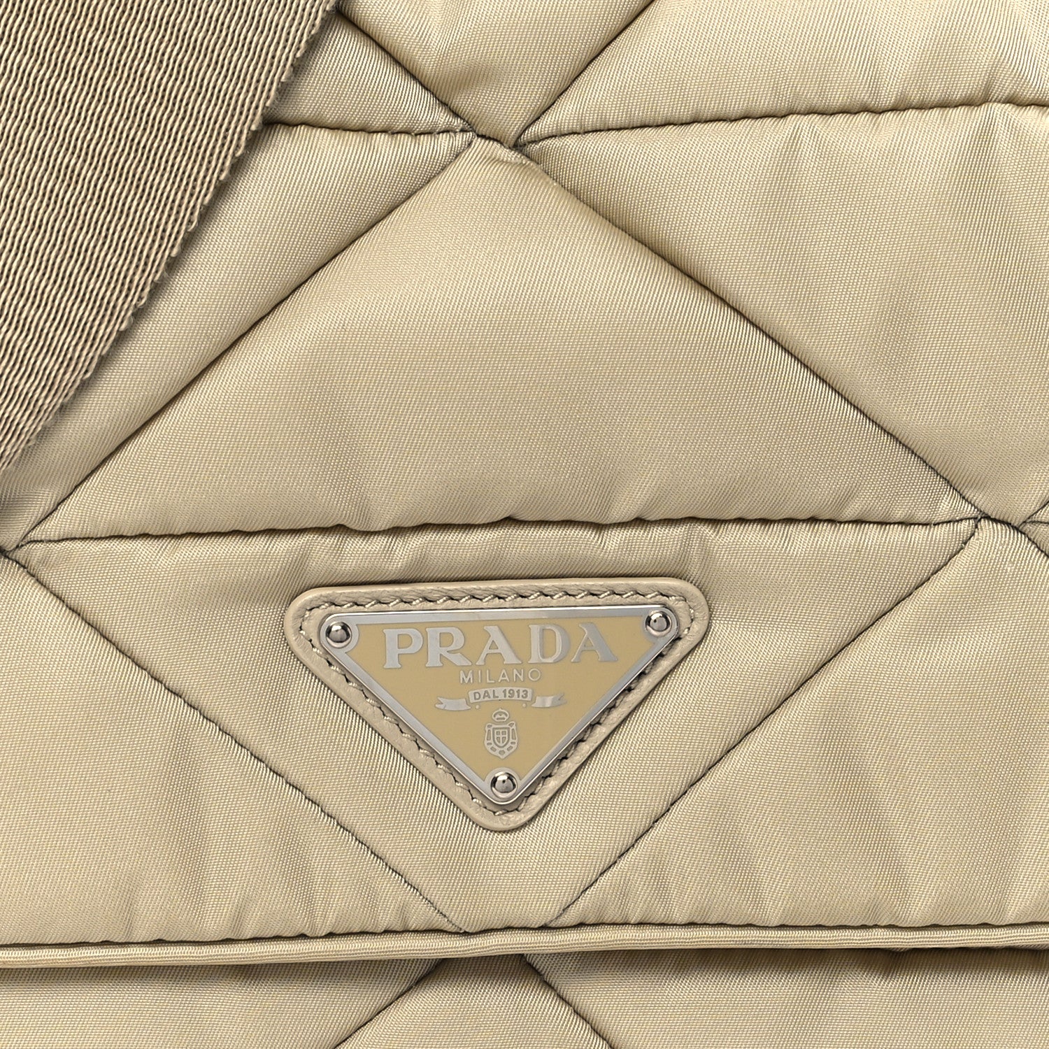 Prada Re-Nylon Quilted Padded Flap Shoulder Bag Deserto 8 of 12