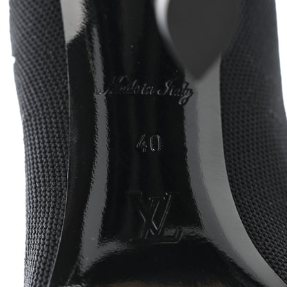 Louis Vuitton Stretch Fabric Silhouette Ankle Boots 40 Black 6 of 8