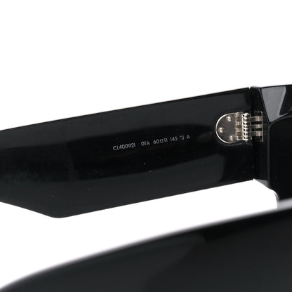 Celine Acetate Chunky Rectangle Sunglasses CL 40092I Black 4 of 7