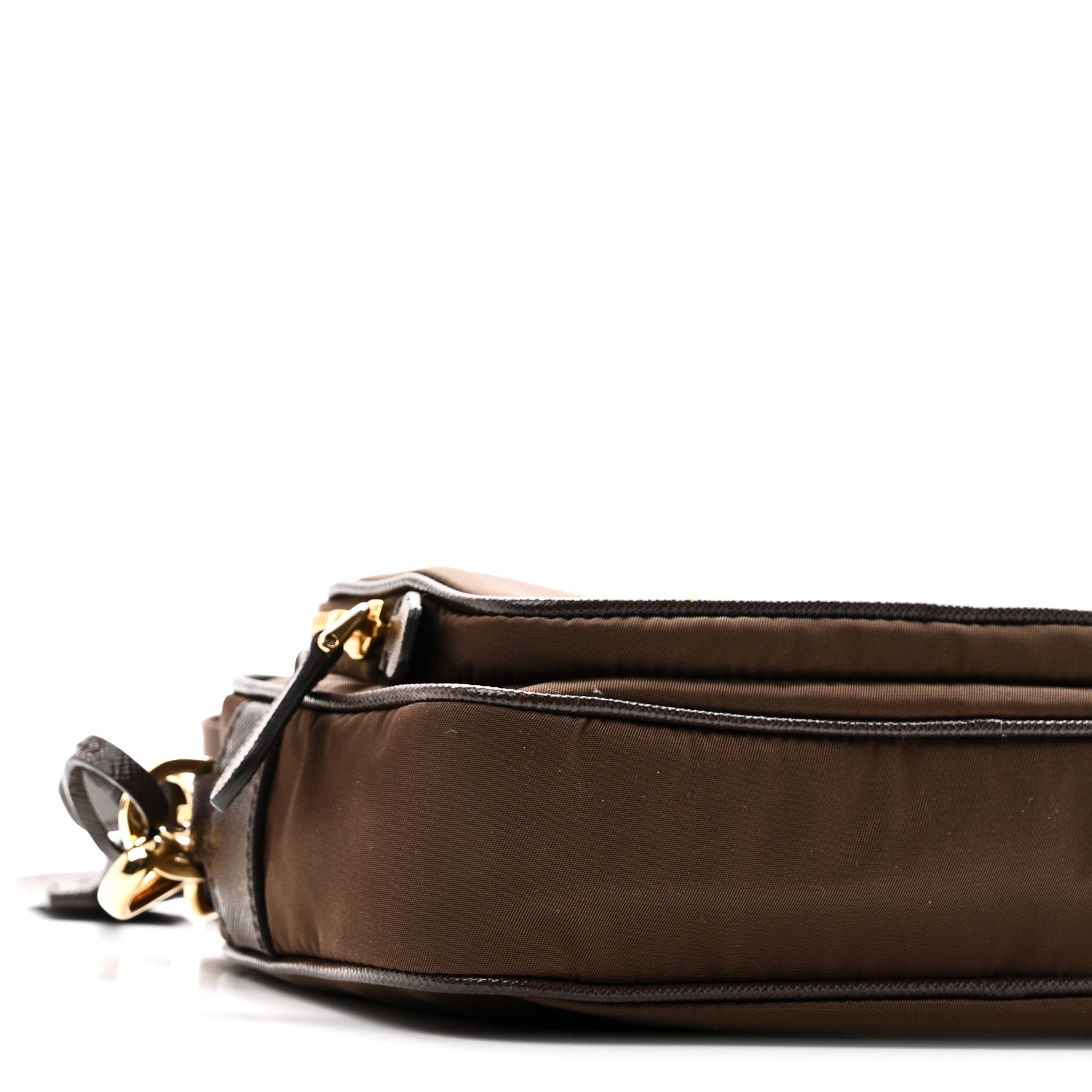 Prada Re-Nylon Saffiano Mini Shoulder Bag Sienna 8 of 9