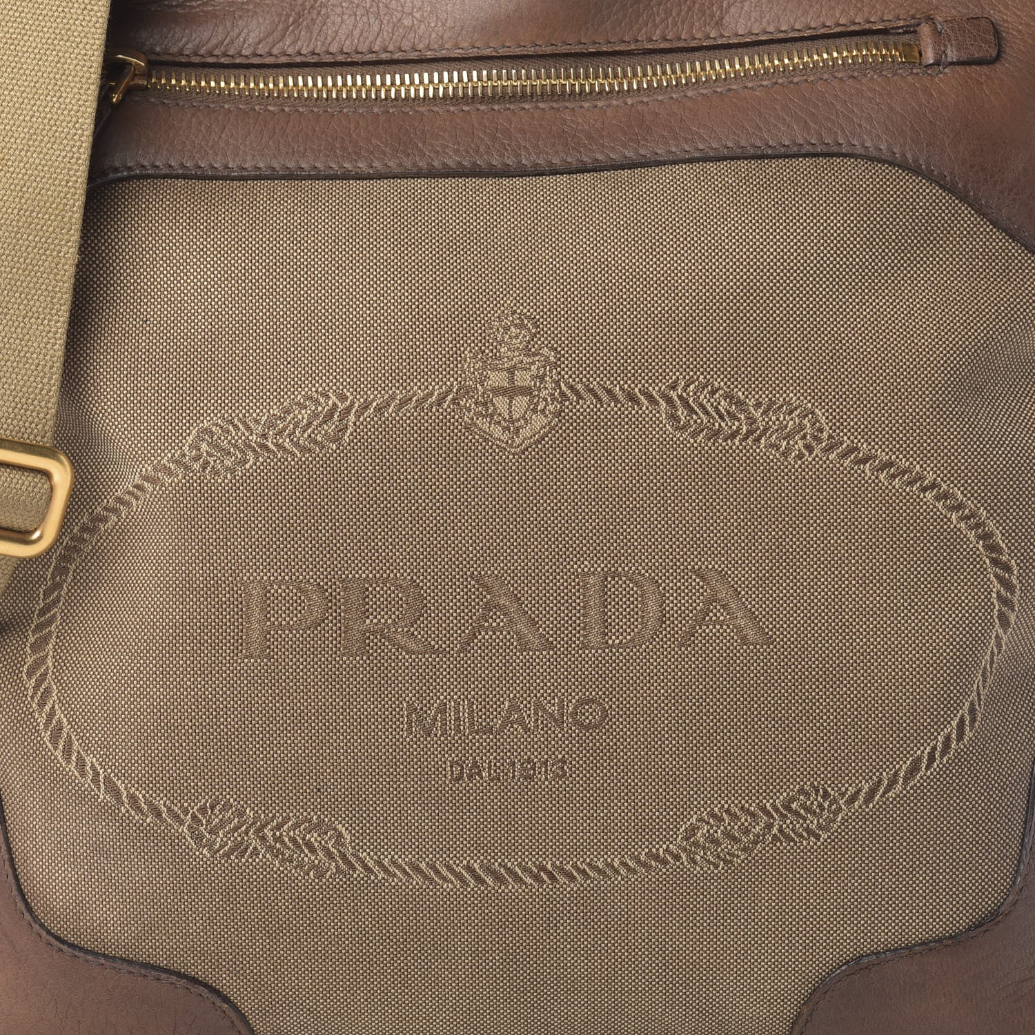 Prada Jacquard Logo Crossbody Corda Bruciato 10 of 10