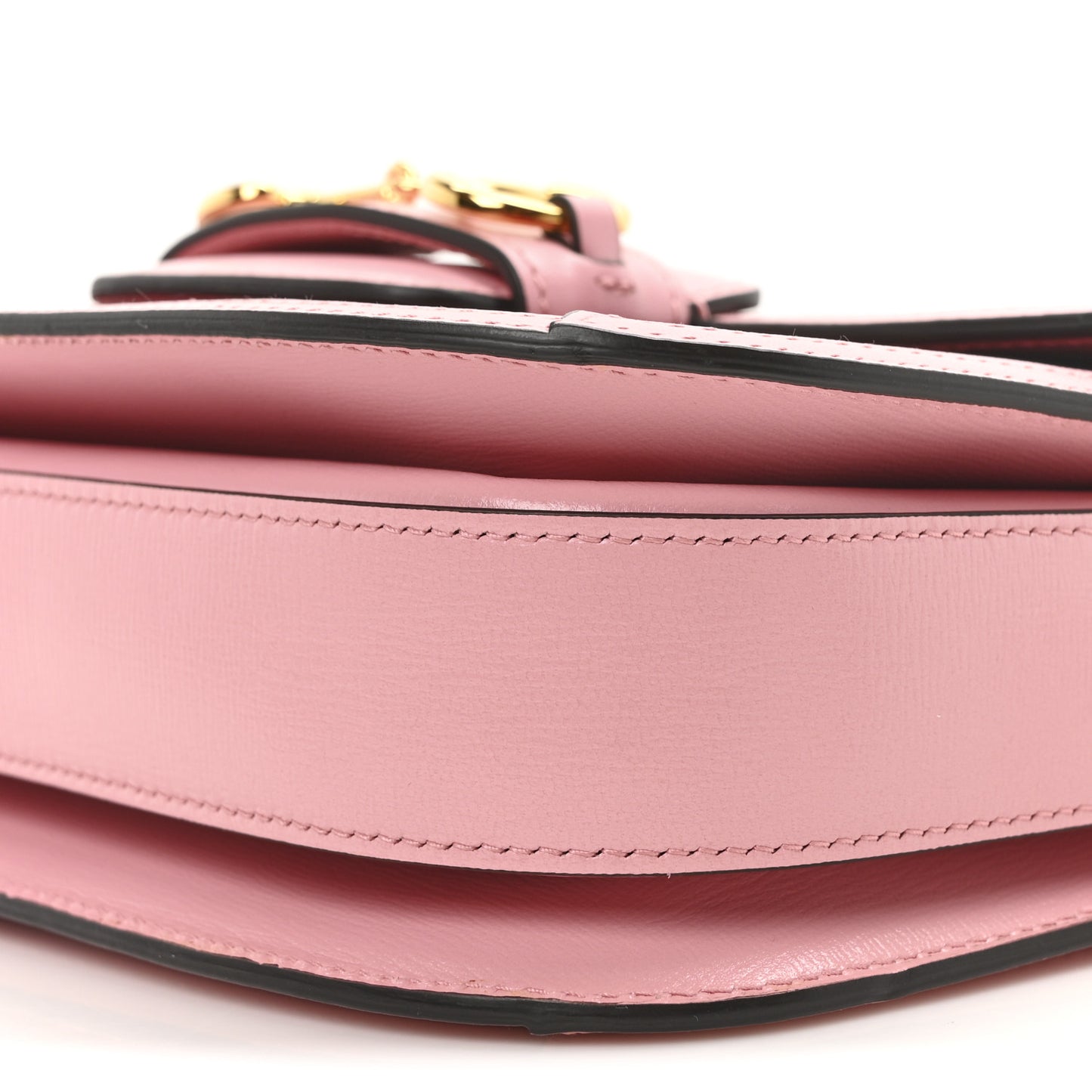 Azalea Calfskin Horsebit 1955 Shoulder Bag New Cherry Red Wild Rose