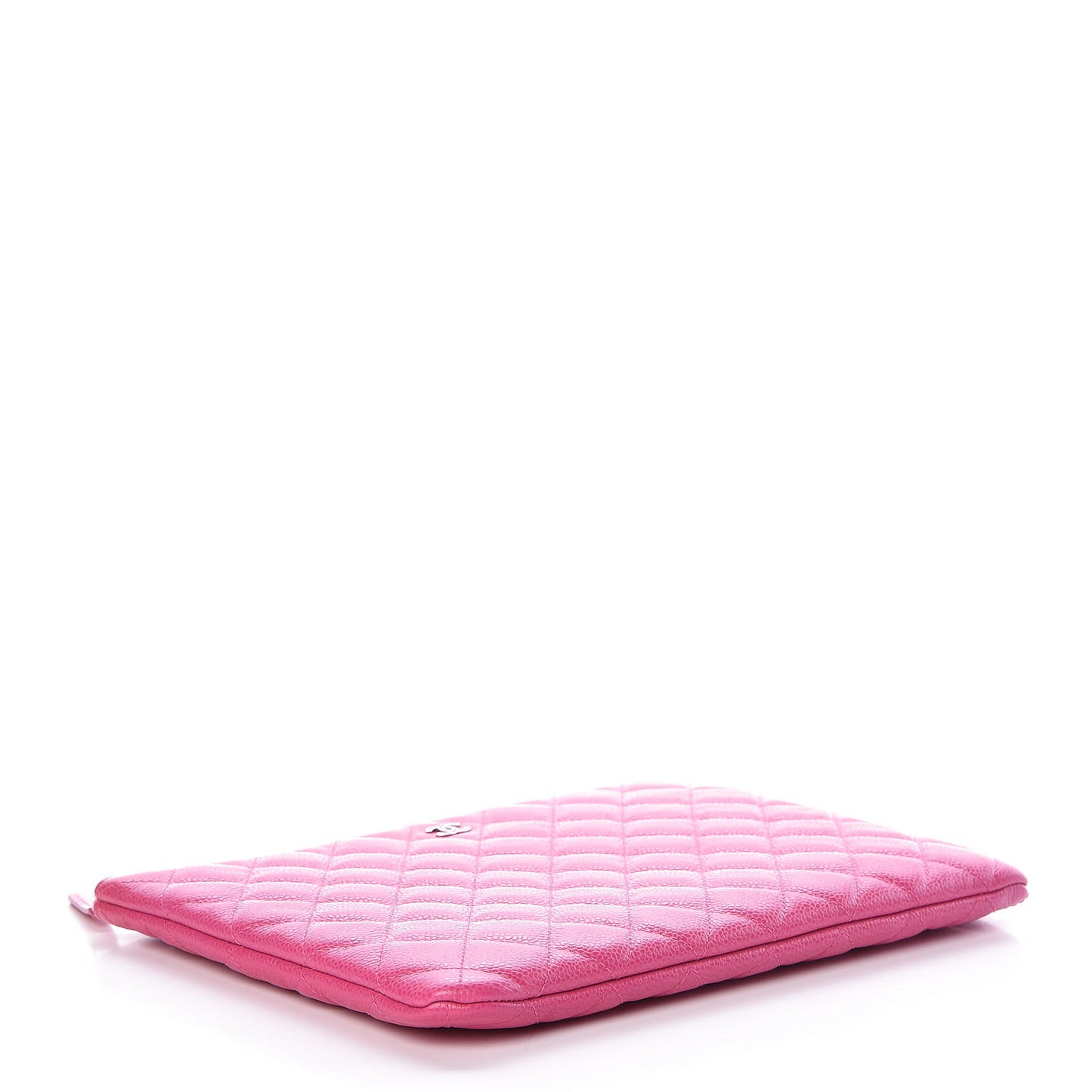 Caviar Quilted Medium Cosmetic Case Pink