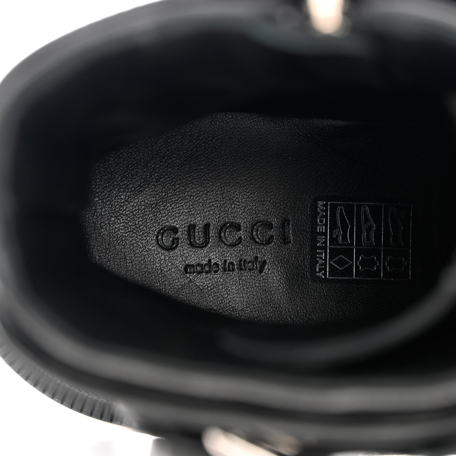 Gucci Nappa Frances GG Matelasse Platform Combat Boots 41 Black 7 of 13