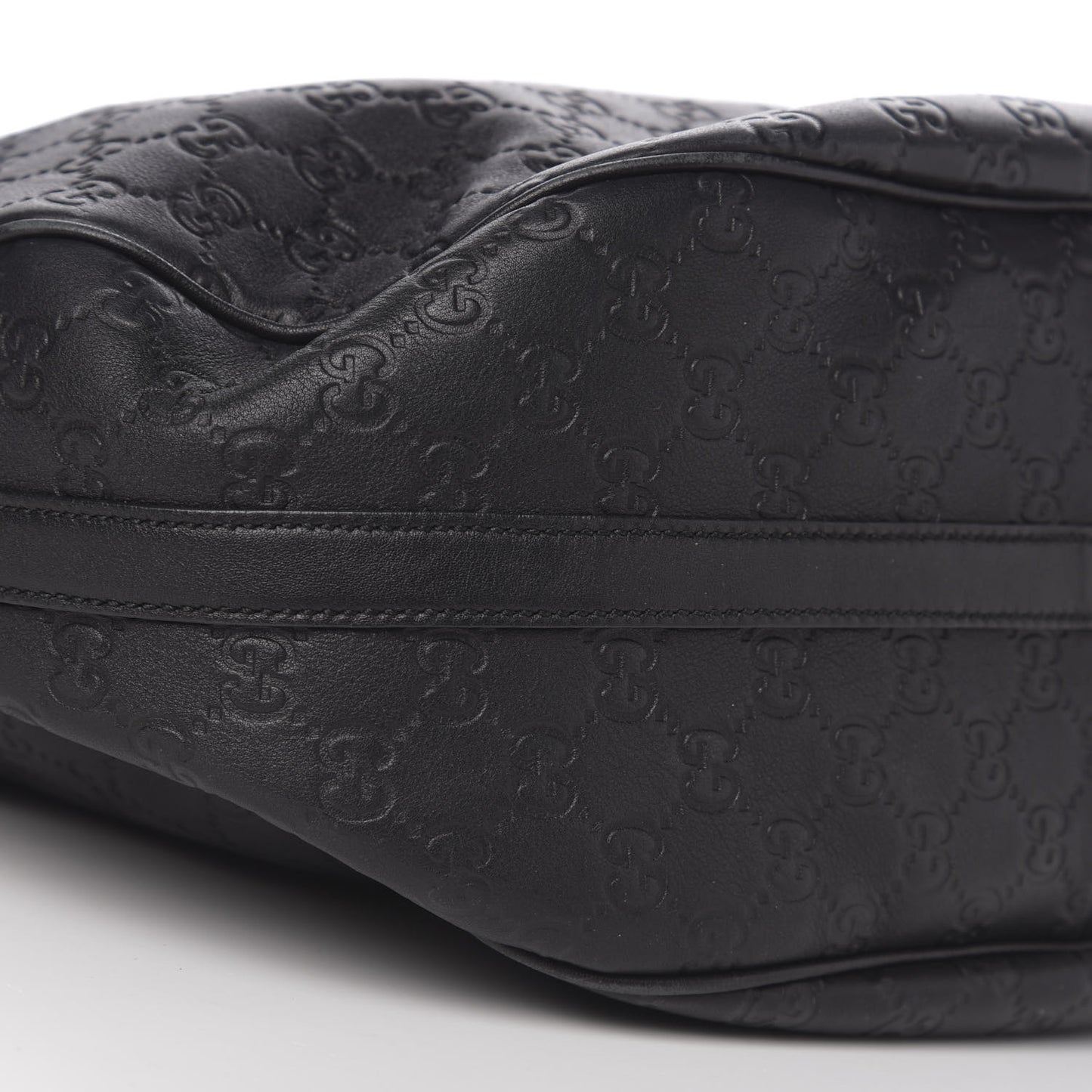 Guccissima Large GG Twins Hobo Black