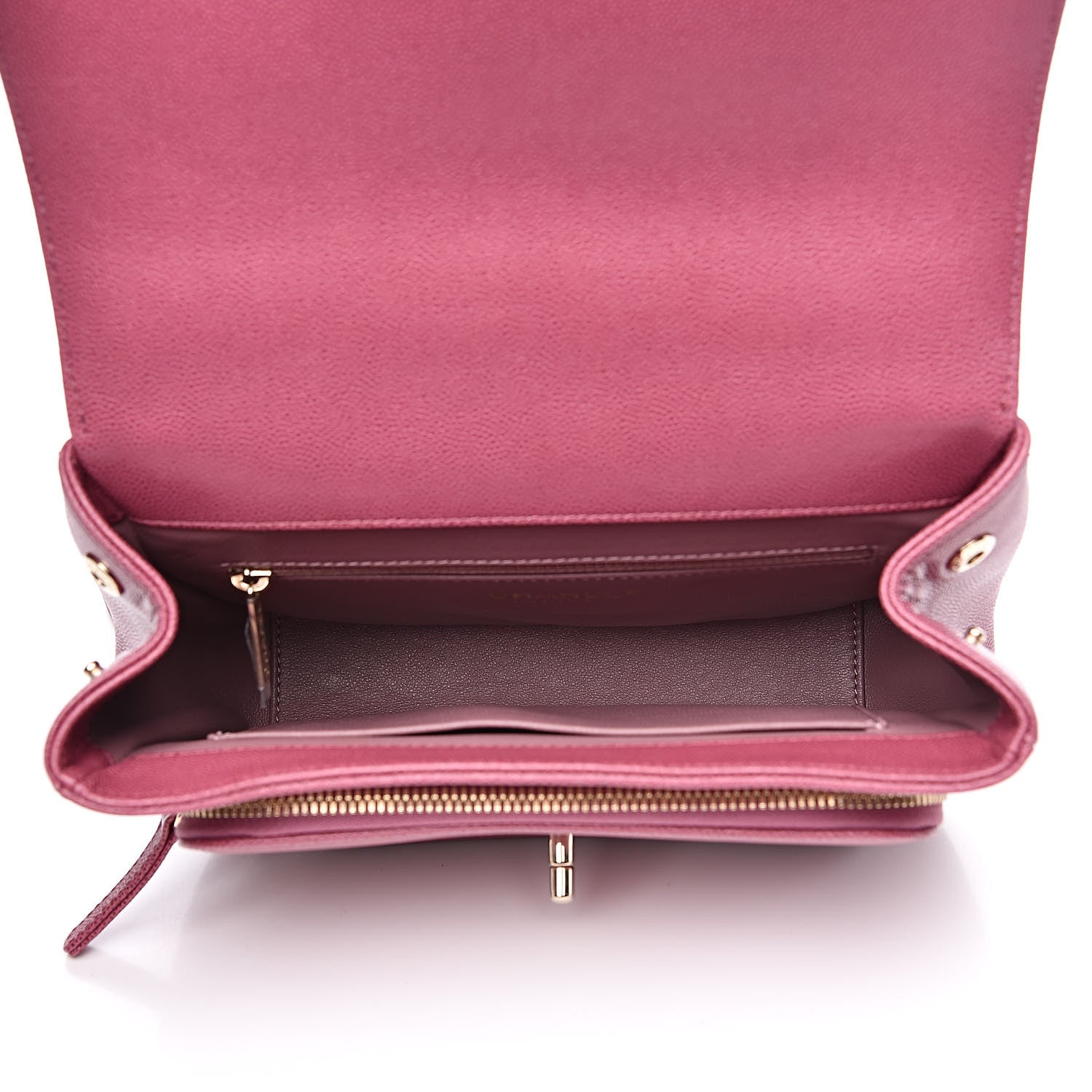 Chanel Caviar Quilted Small Business Affinity Flap Dark Pink 5 of 12