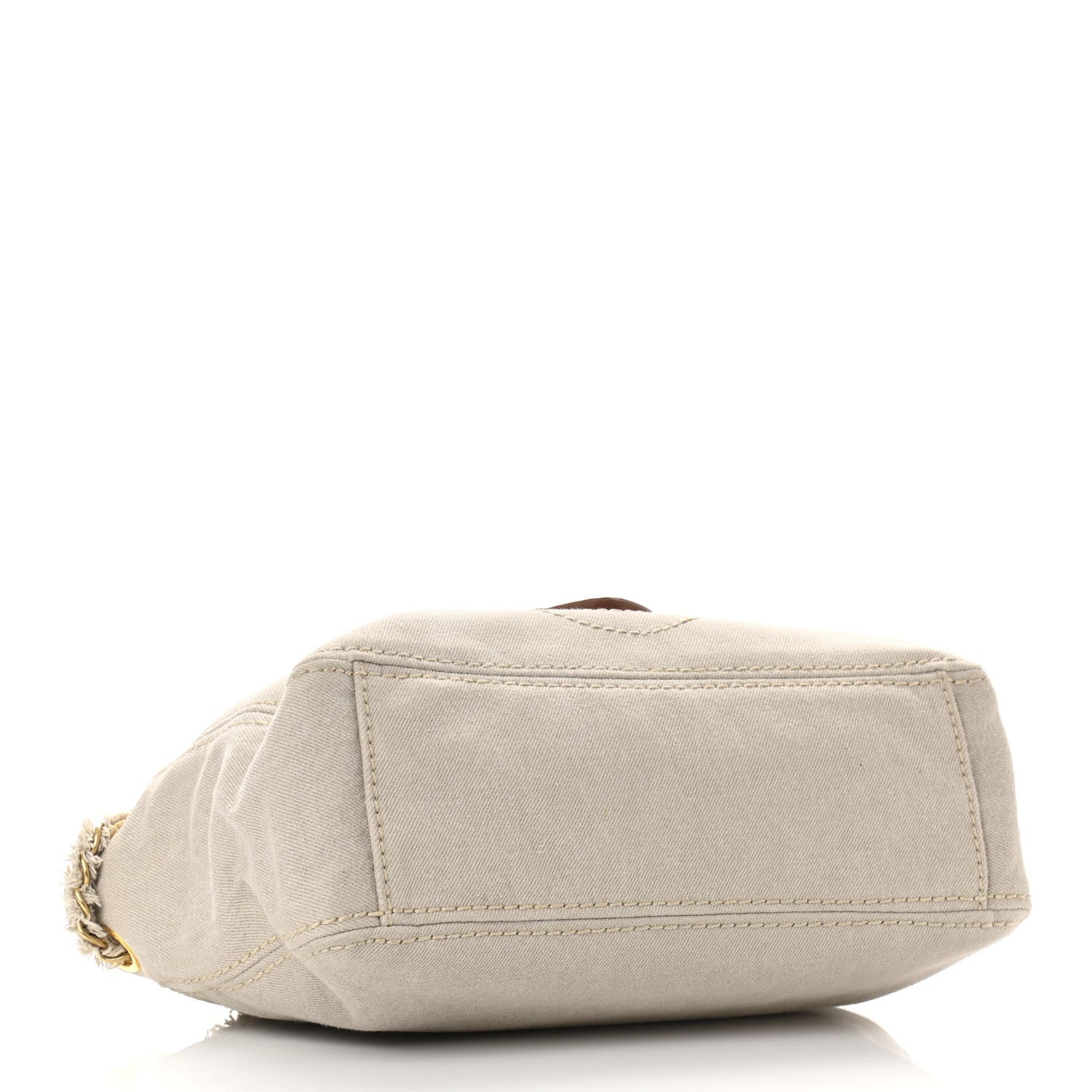 Prada Denim Pattina Sottospalla Canvas Shoulder Bag Corda 4 of 10