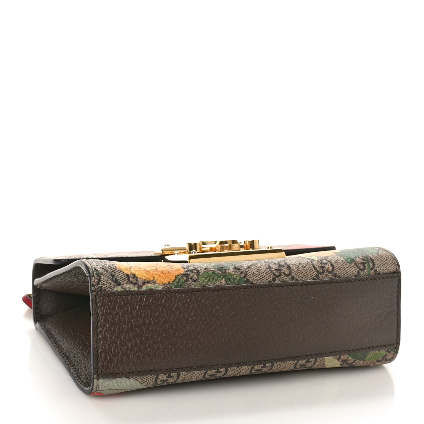 GG Supreme Monogram Tian Small Padlock Shoulder Bag Beige Multicolor New Acero