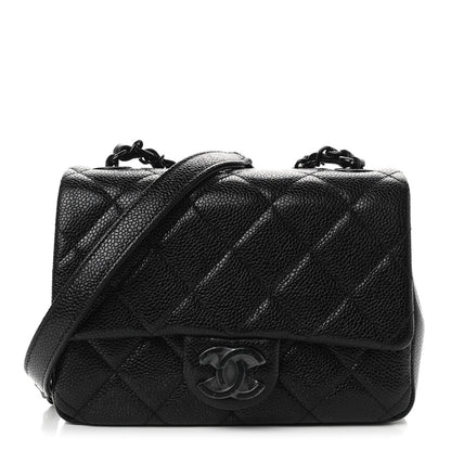 Chanel Caviar Quilted Incognito Mini Square Flap Black 1 of 9