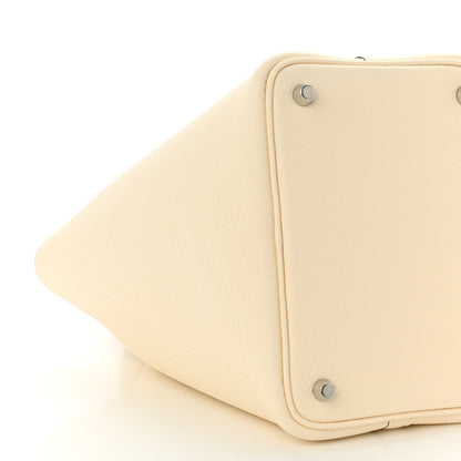Hermes Taurillon Clemence Ostrich Touch Picotin Lock 18 PM Nata Trench 9 of 11