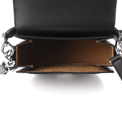 MCM Grained Calfskin Small Patricia Studded Crossbody Bag Black 5 of 10