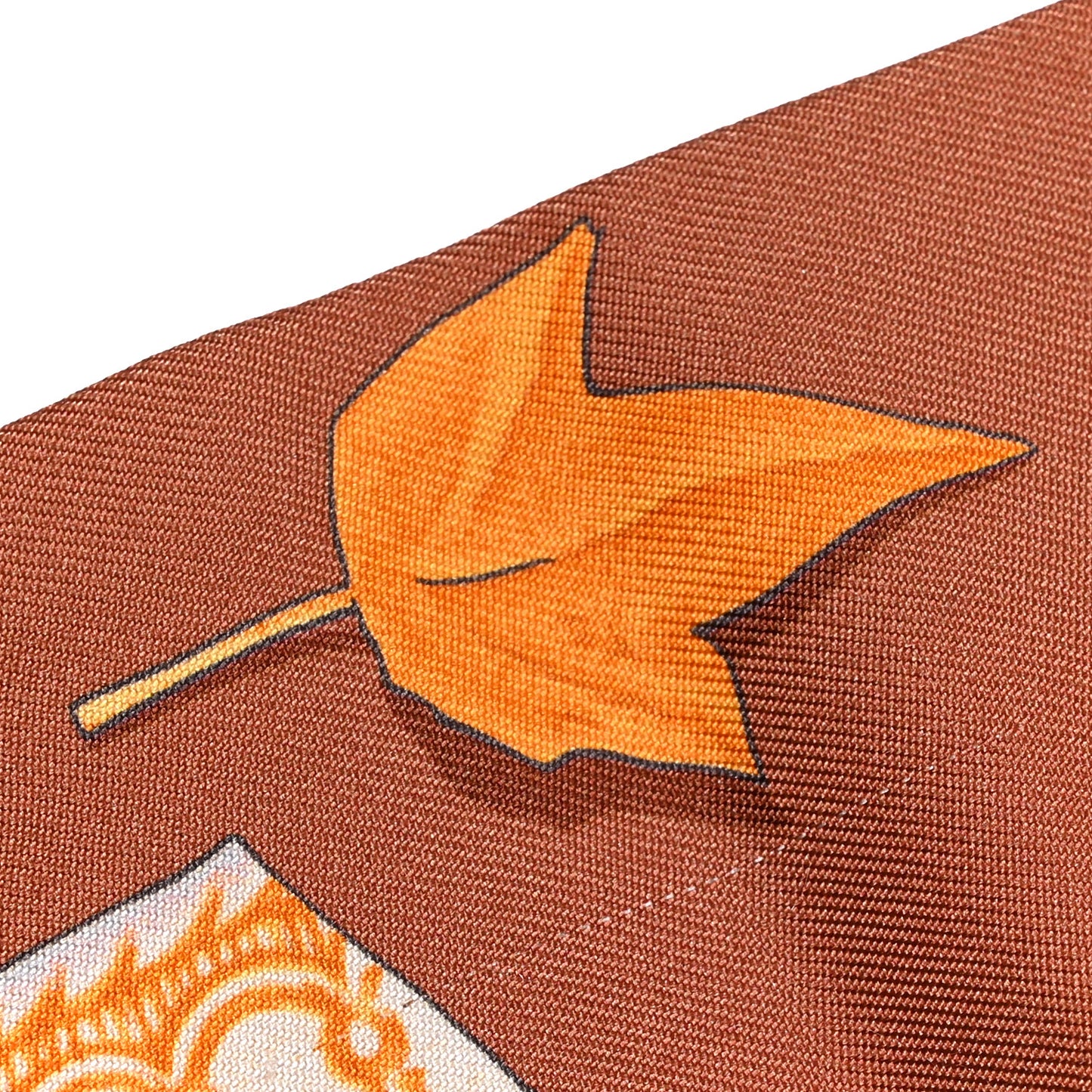 Silk In The Pocket Twilly Beige Orange Sable