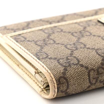 Gucci GG Plus Monogram Joy Continental Flap Wallet Beige Ebony Gesso 17 of 20