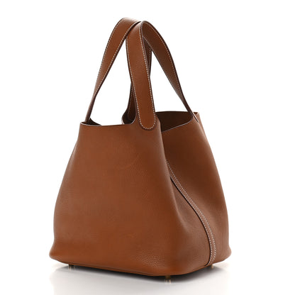 Hermes Barenia Faubourg Picotin Lock 22 MM Fauve 3 of 10