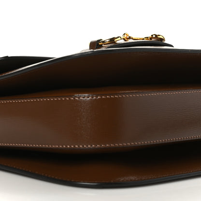 Gucci GG Supreme Monogram Horsebit 1955 Shoulder Bag Beige Brown Sugar 8 of 9