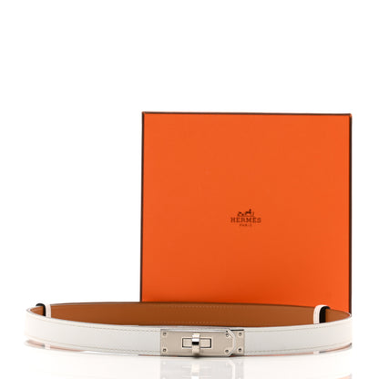 Hermes Epsom Kelly Belt White 5 of 5