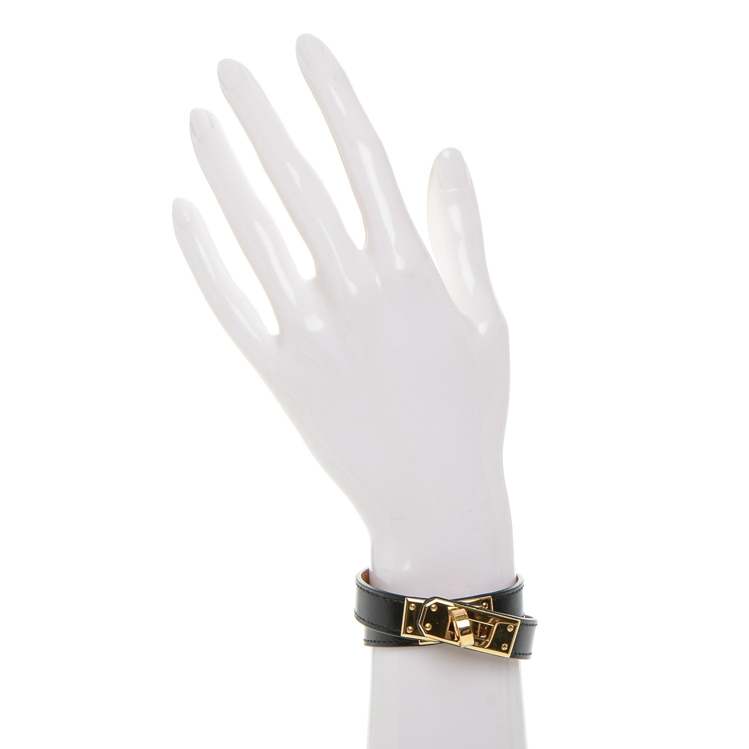 Hermes Box Kelly Double Tour Bracelet XS Black 2 of 7