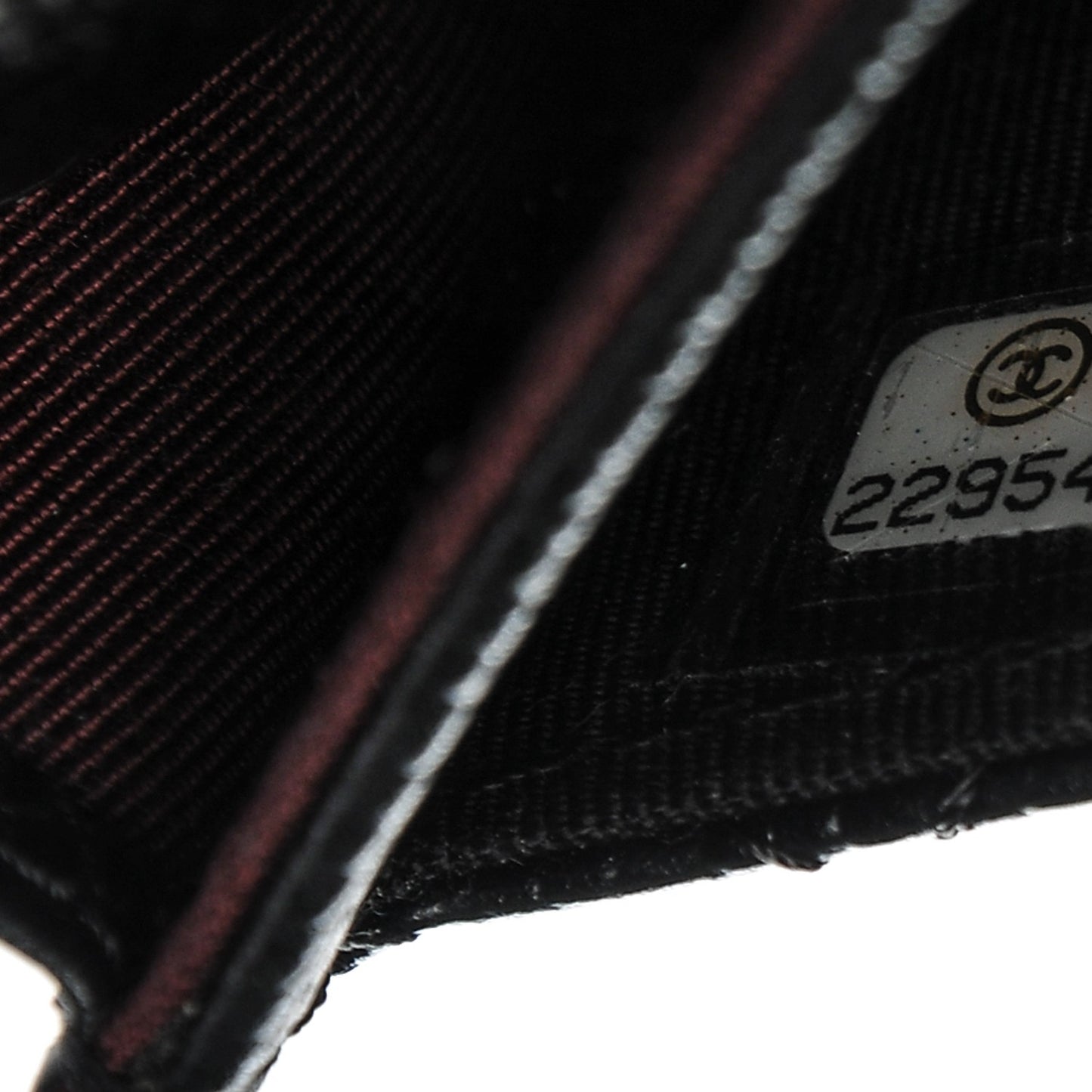 Caviar Quilted Flap Card Holder Black