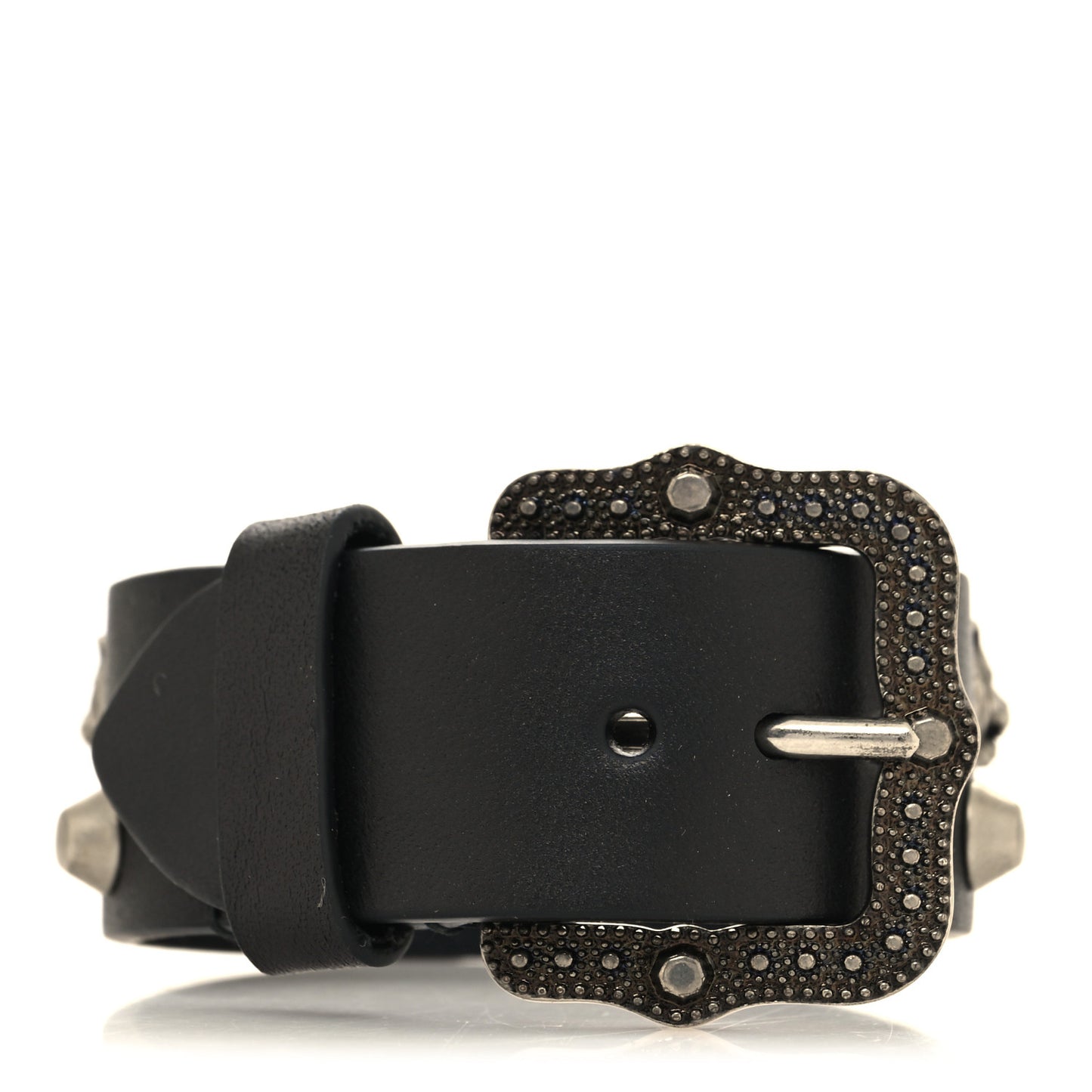 Calfskin Feline Heads Bracelet Black