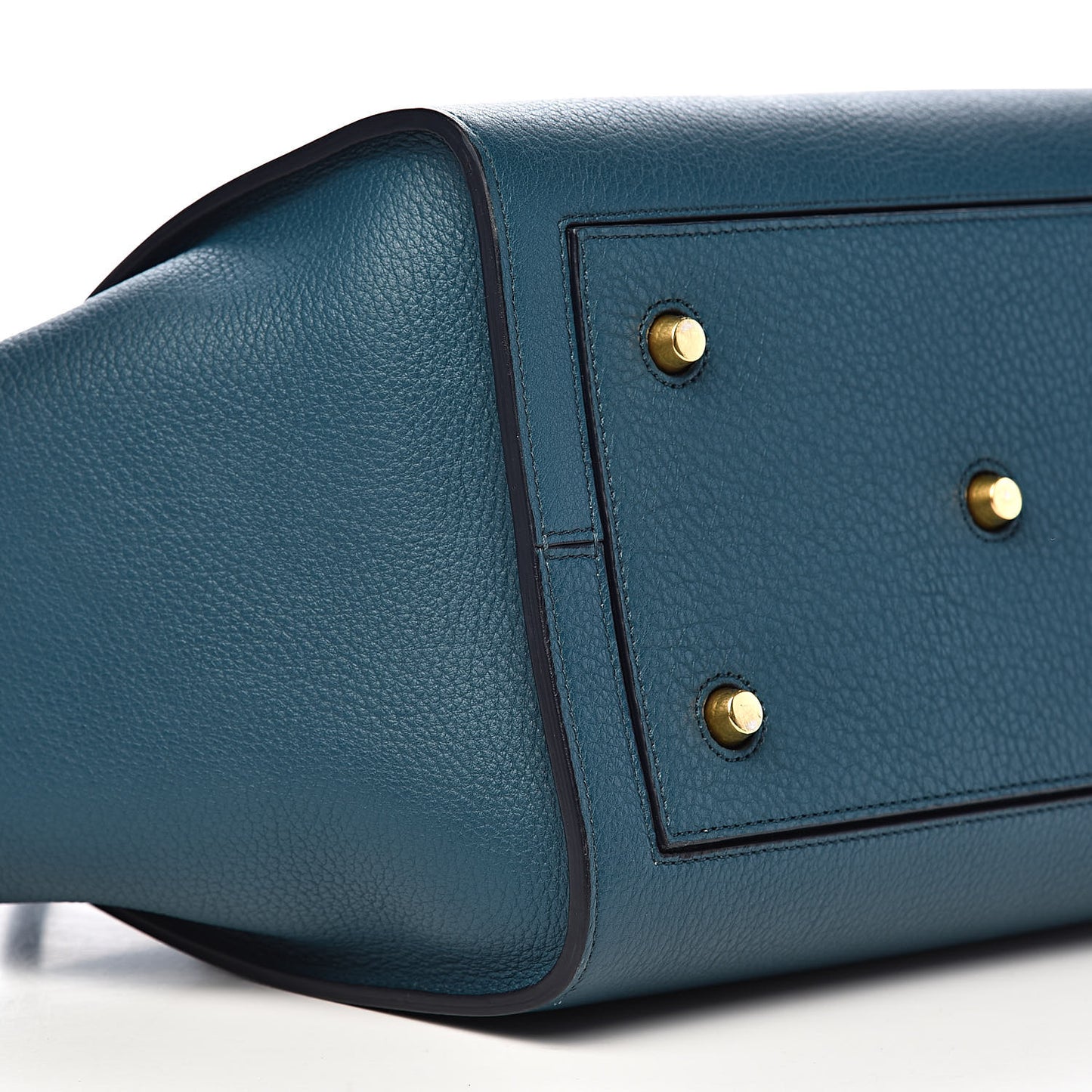 Crisped Calfskin Small Tie Knot Tote Metallic Blue
