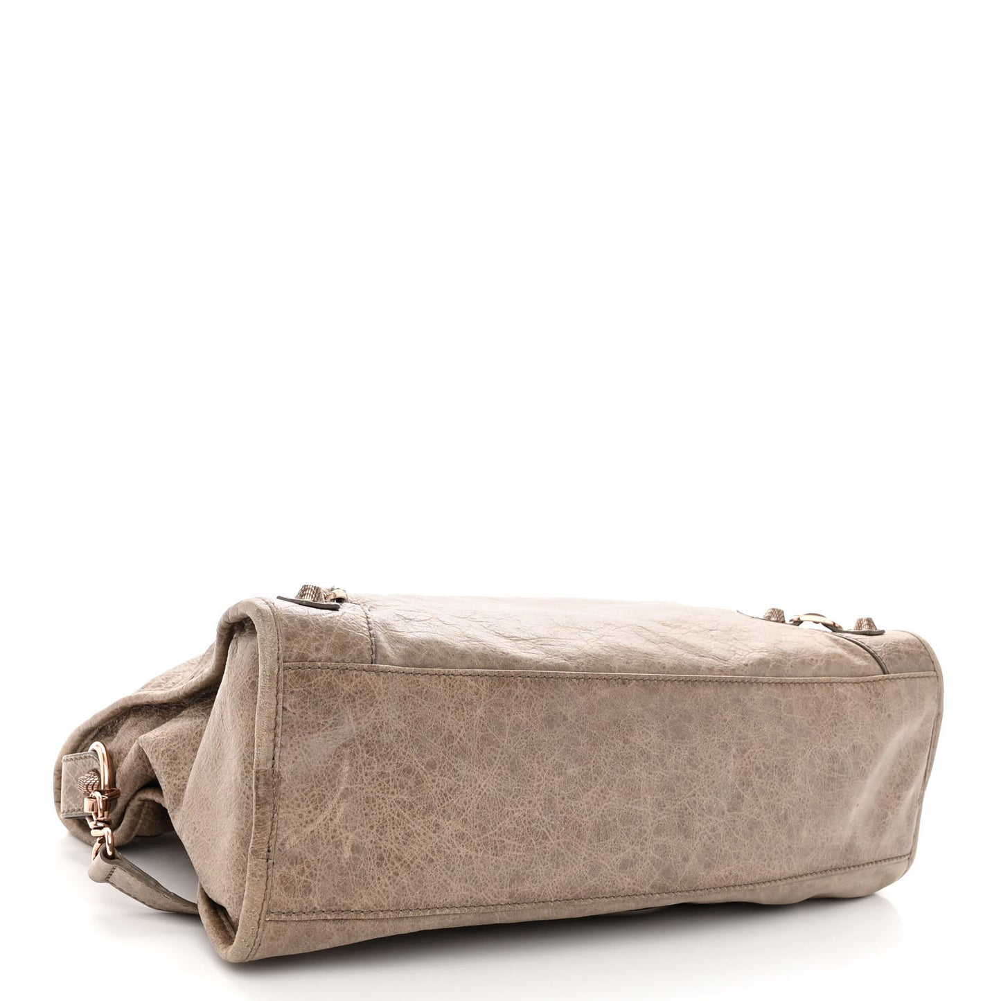 Agneau Giant 12 Rose Gold Hardware City Gris Poivre