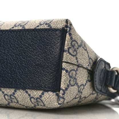 Gucci GG Supreme Monogram Textured Dollar Calfskin Web Small Ophidia Dome Shoulder Bag Beige Blue 8 of 8