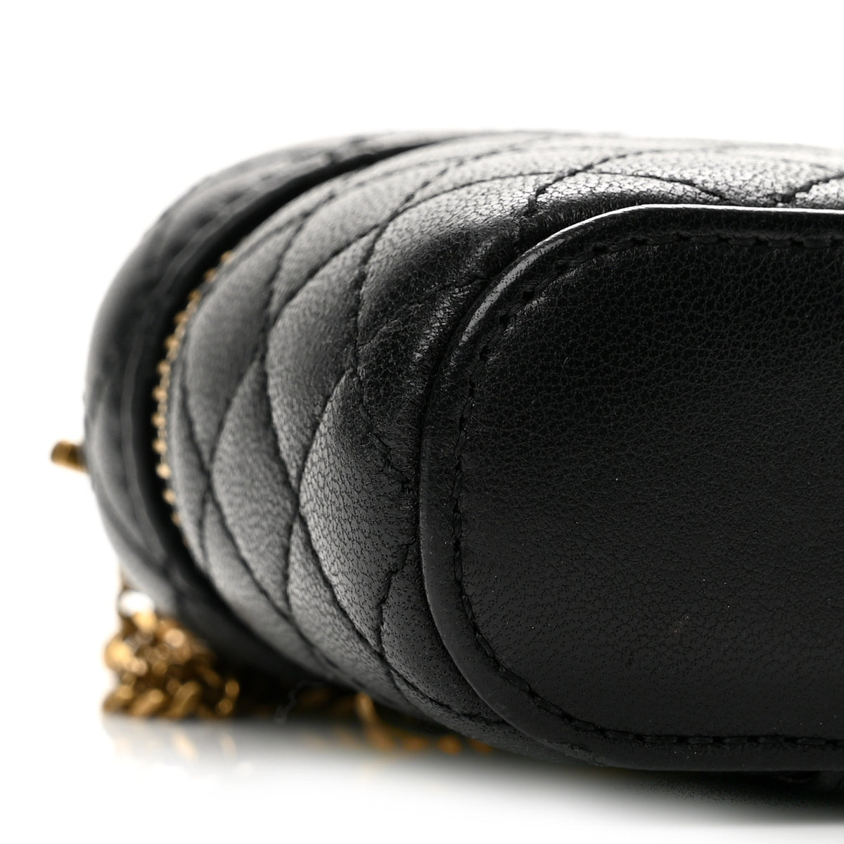 Saint Laurent Lambskin Quilted Micro Gaby Vanity Case Black 9 of 13